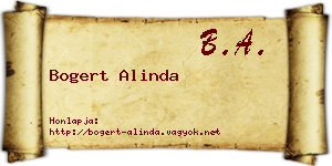 Bogert Alinda névjegykártya